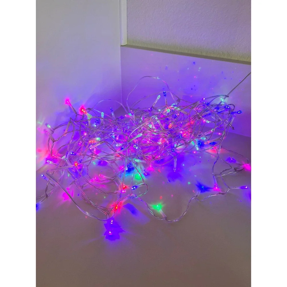 Multicolor LED Fairy String Lights USB Powered Clear Wire Mode Control Decor